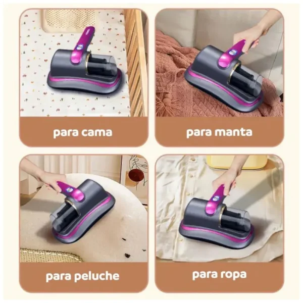 ASPIRADORA ANTI ÁCAROS INALÁMBRICA CON LUZ UV