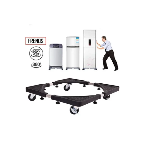 BASE MOVIBLE PARA LAVADORA Y REFRIGERADORA MULTIFUNCIONAL