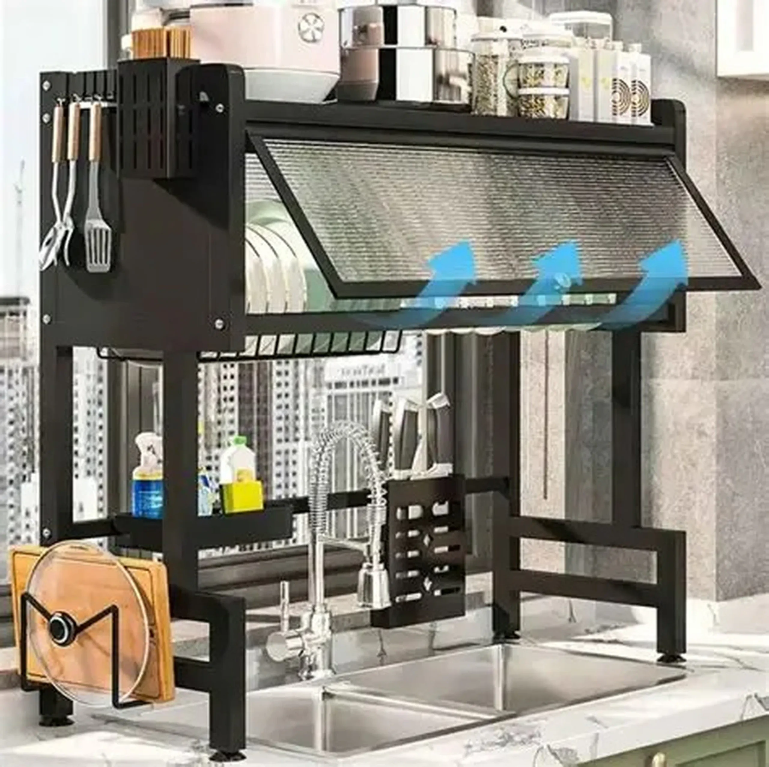 escurridor de cocina, organizador de cocina, productos de cocina